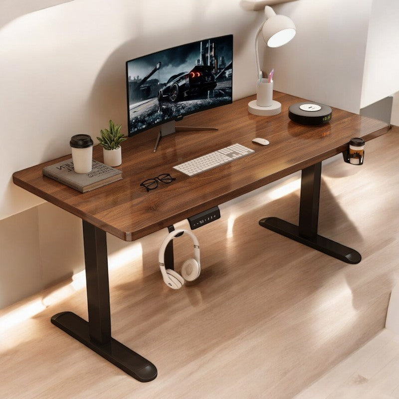 Sitfinity Solid wood electric height-adjustable desk D